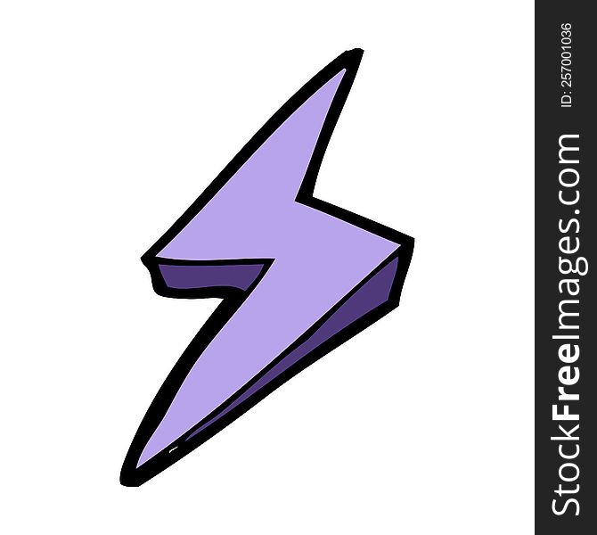 cartoon lightning bolt symbol