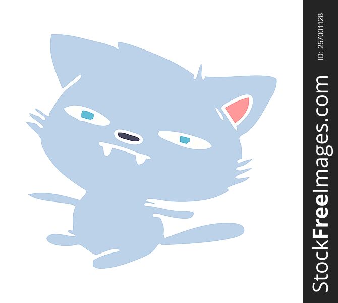 Cartoon Of Cute Kawaii Cat