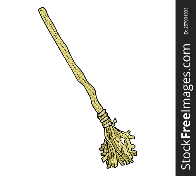 cartoon broomstick