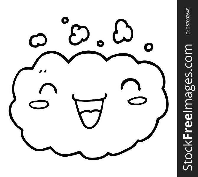 Happy Cartoon Cloud