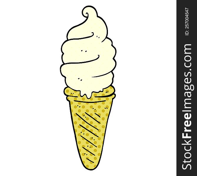 Cartoon Doodle Ice Cream