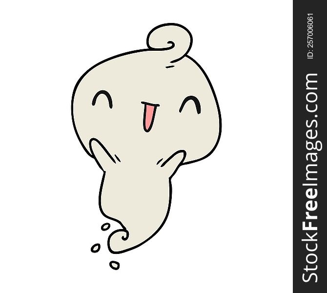 Cartoon Kawaii Cute Dead Ghost