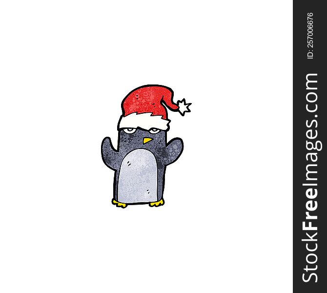 cute christmas penguin