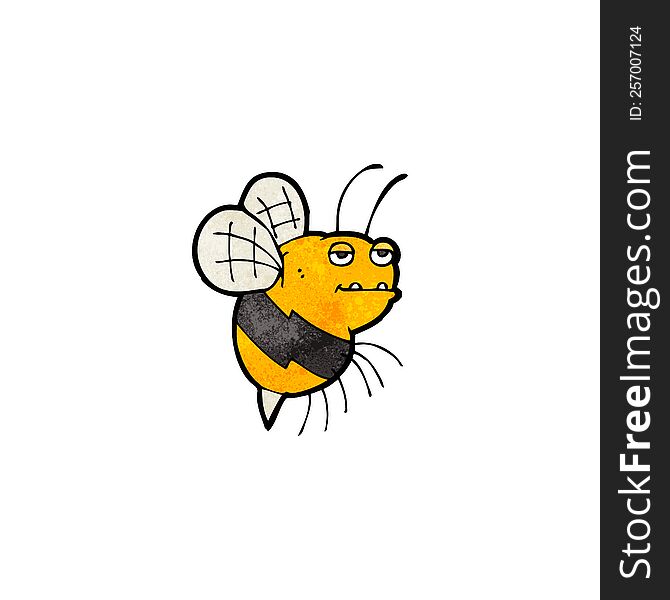 cartoon fat bumble bee