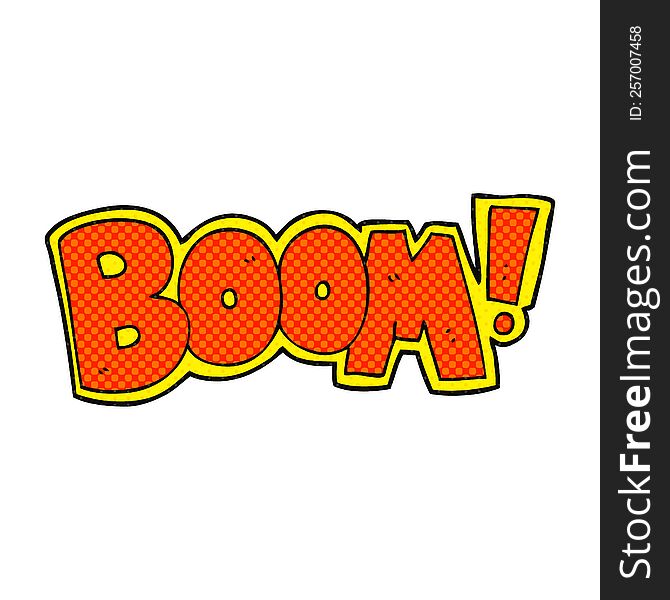 Cartoon Boom Symbol