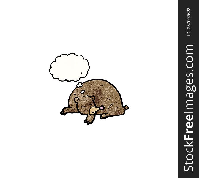 cartoon sleeping bear