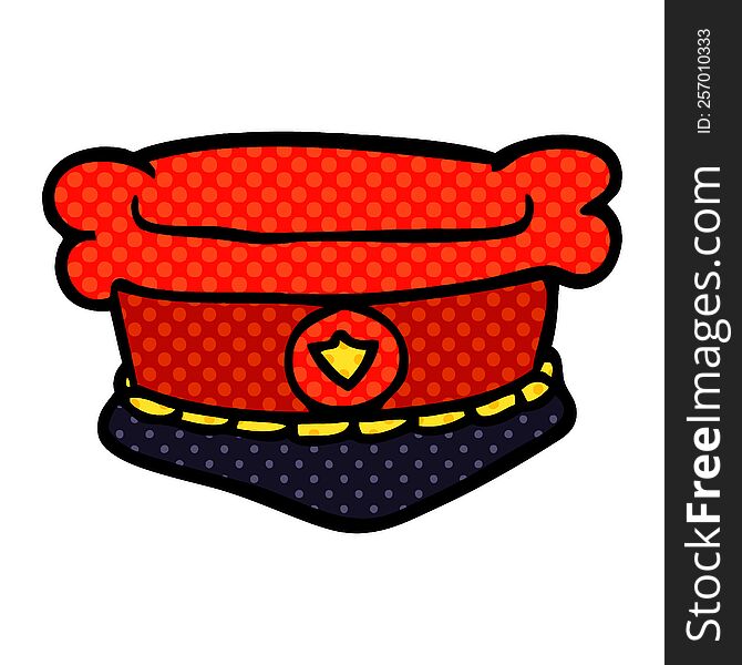 Cartoon Doodle Fire Chiefs Hat