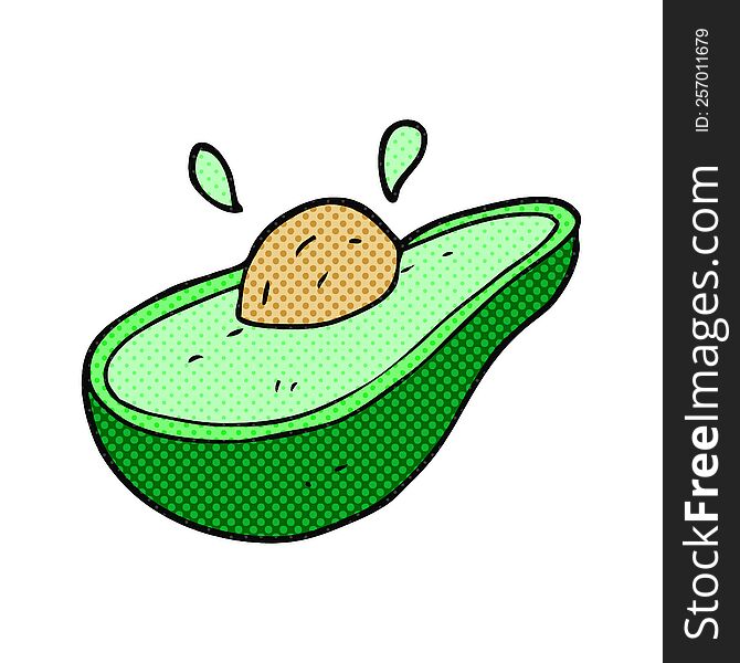 Cartoon Avocado