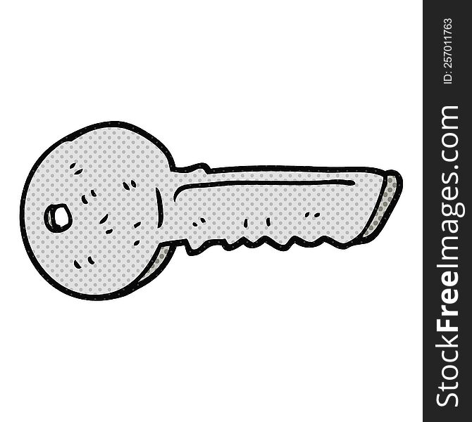 freehand drawn cartoon door key