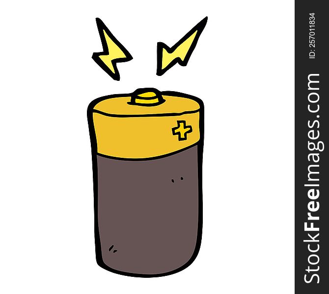 cartoon battery