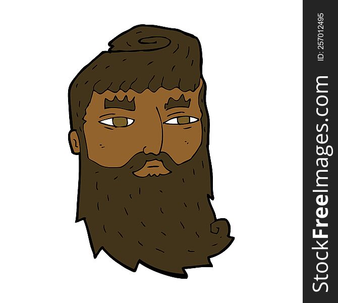 Cartoon Bearded Man