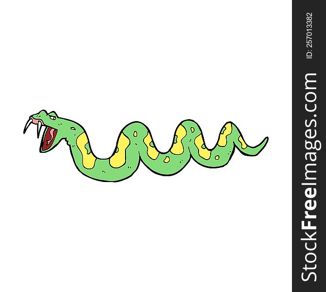 Cartoon Poisonous Snake