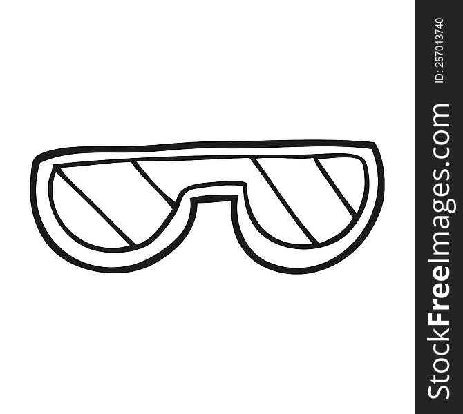 Black And White Cartoon Glasses