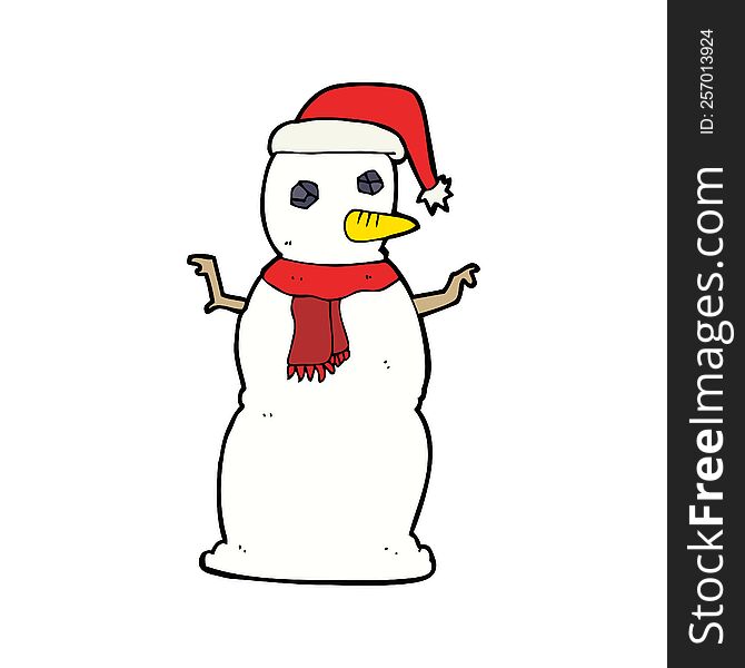 Cartoon Snowman