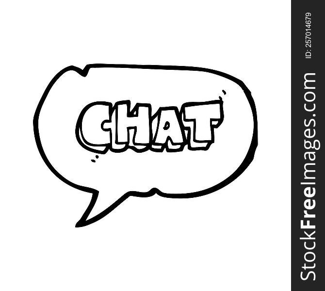 Speech Bubble Cartoon Chat Symbol