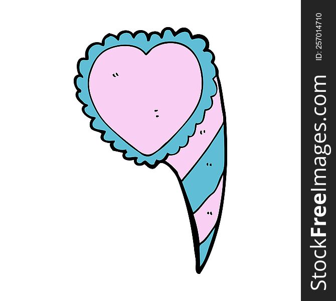 cartoon love heart symbol