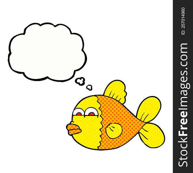 Thought Bubble Cartoon Fish