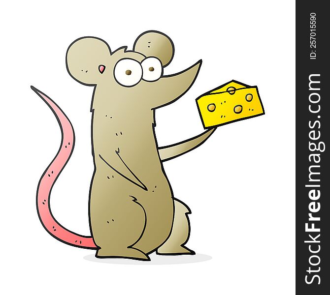 cartoon mouse with cheese