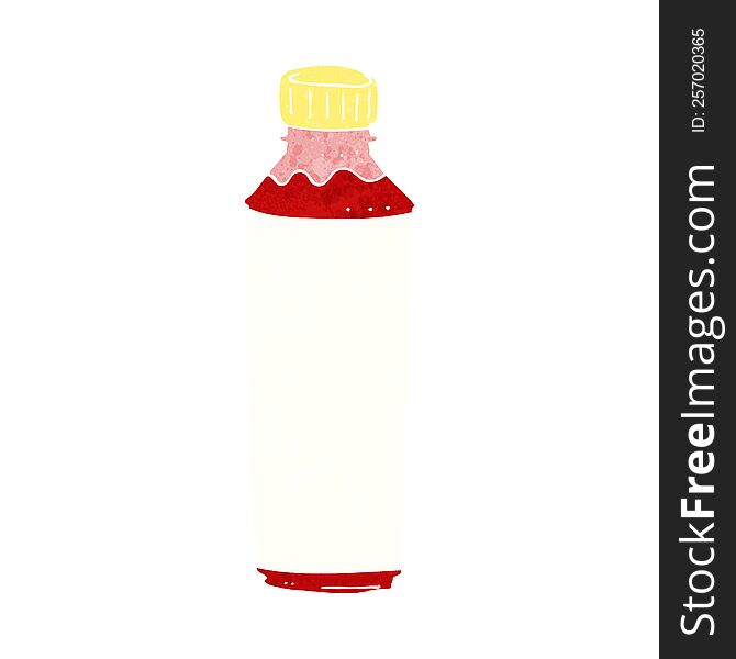 cartoon juice bottle
