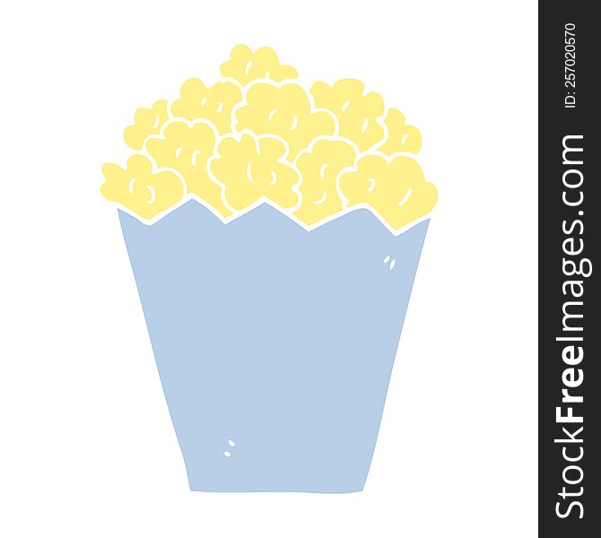 Cartoon Doodle Popcorn