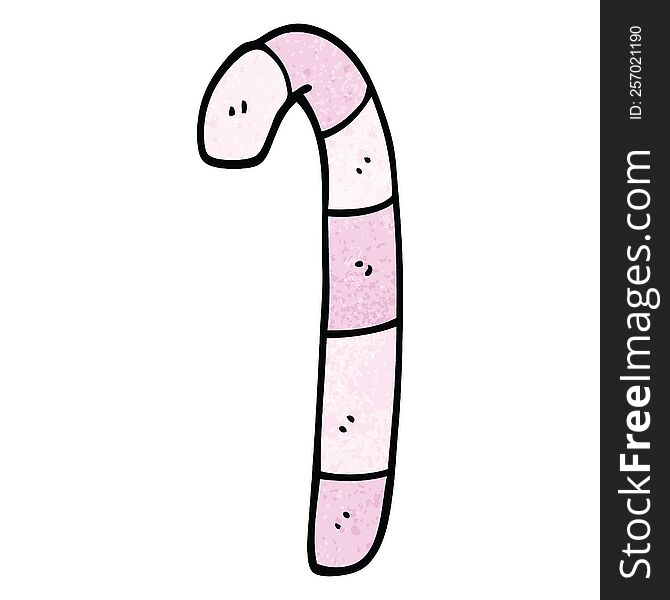 cartoon doodle pink candy canes