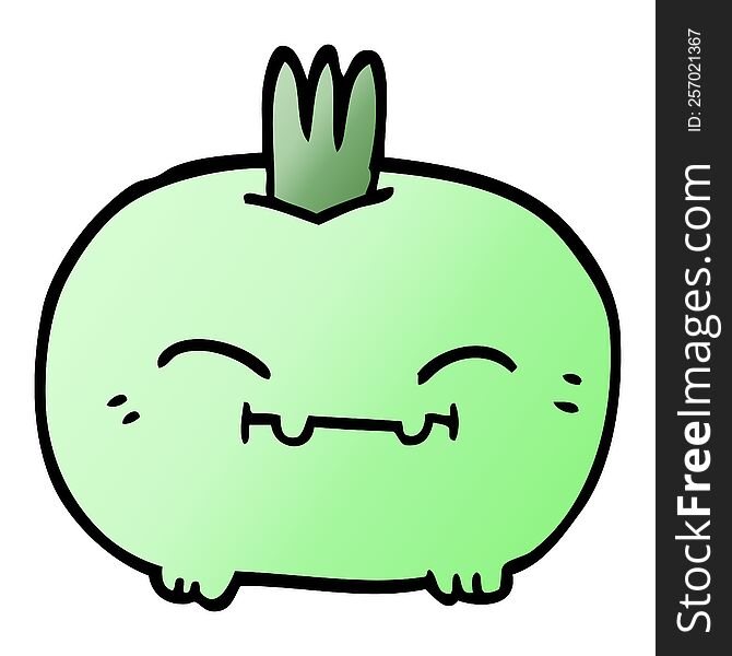 Cartoon Doodle Happy Root Vegetable