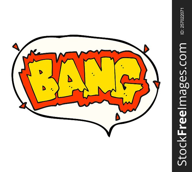 freehand drawn speech bubble cartoon explosion