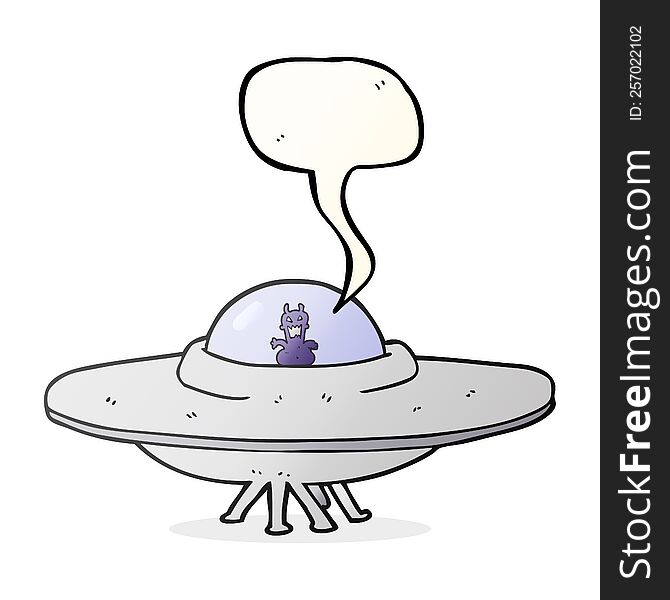 speech bubble cartoon UFO