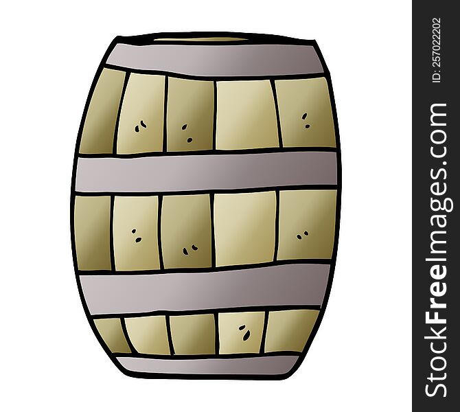 cartoon doodle beer barrel