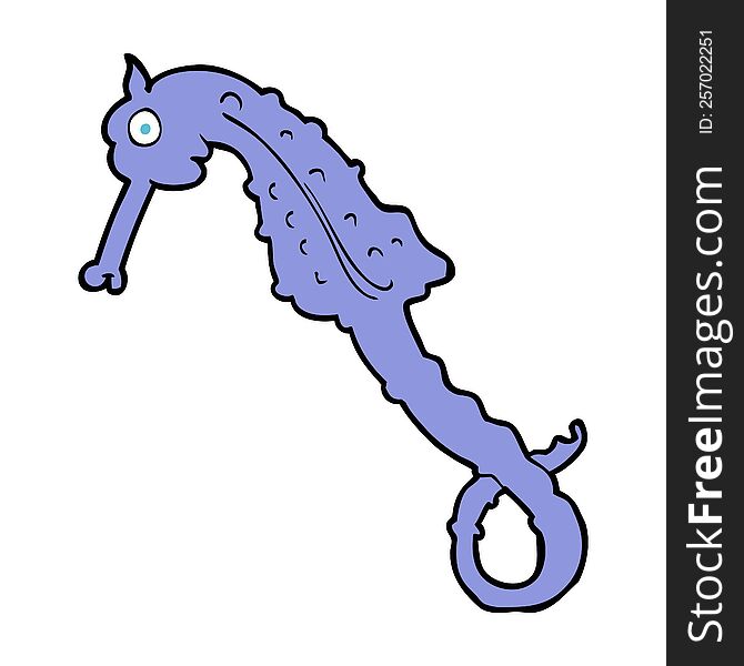 cartoon sea horse