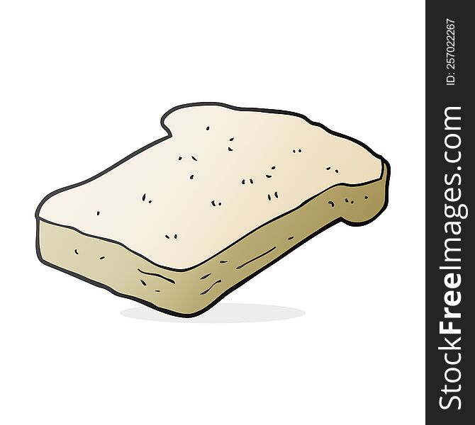 Cartoon Bread Slice