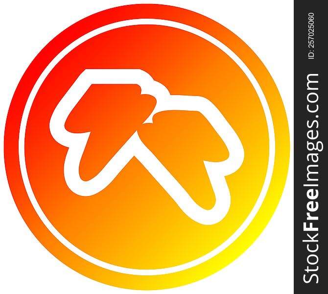 lightning bolts circular icon with warm gradient finish. lightning bolts circular icon with warm gradient finish