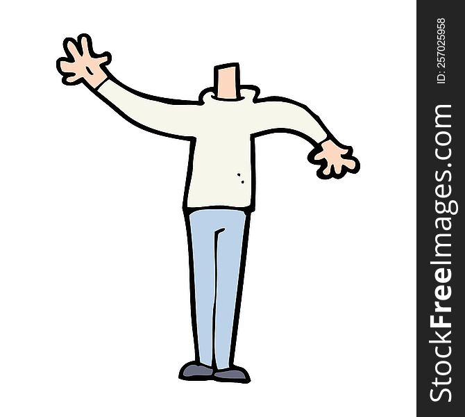 cartoon male gesturing body (mix and match cartoons or add own photo