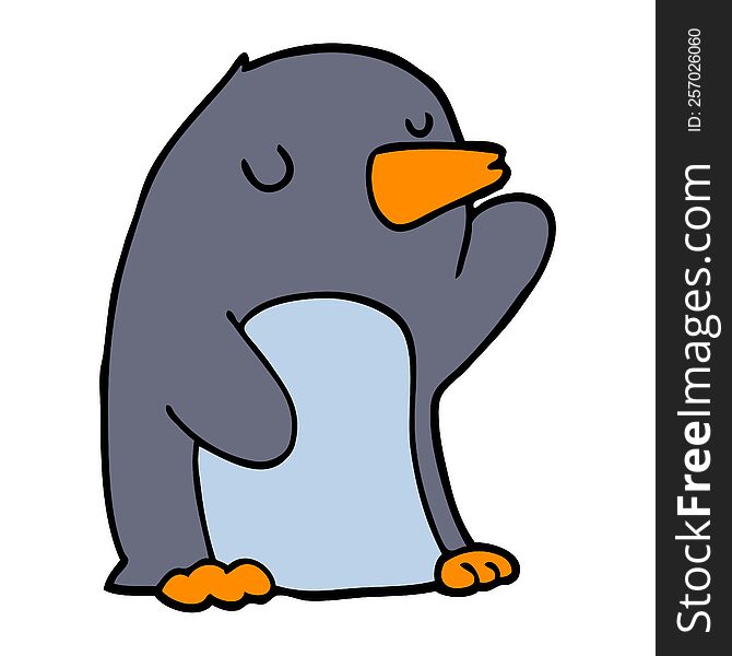 cartoon penguin