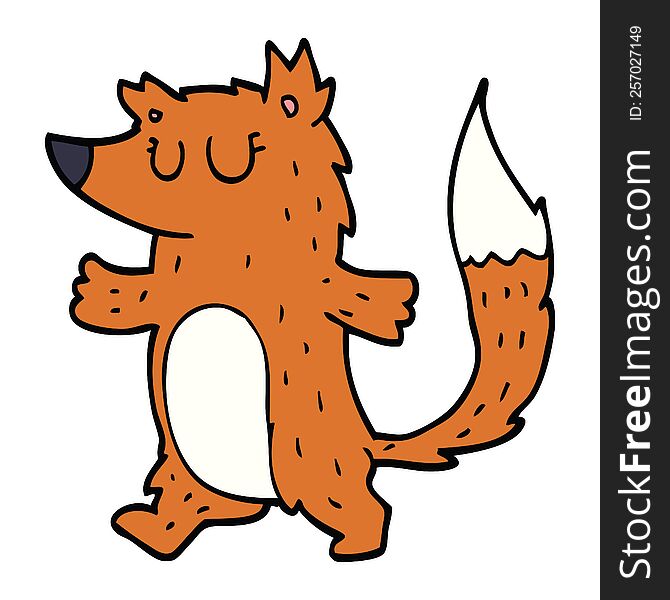 Cartoon Doodle Fox
