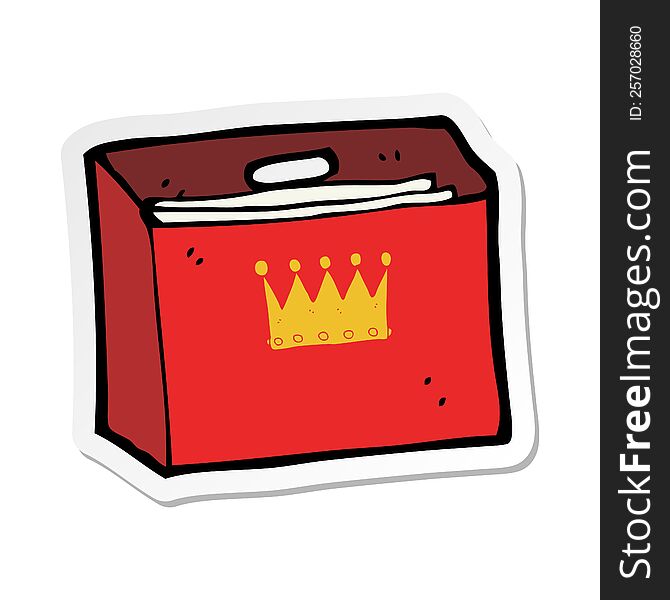 Sticker Of A Cartoon Royal Business Files