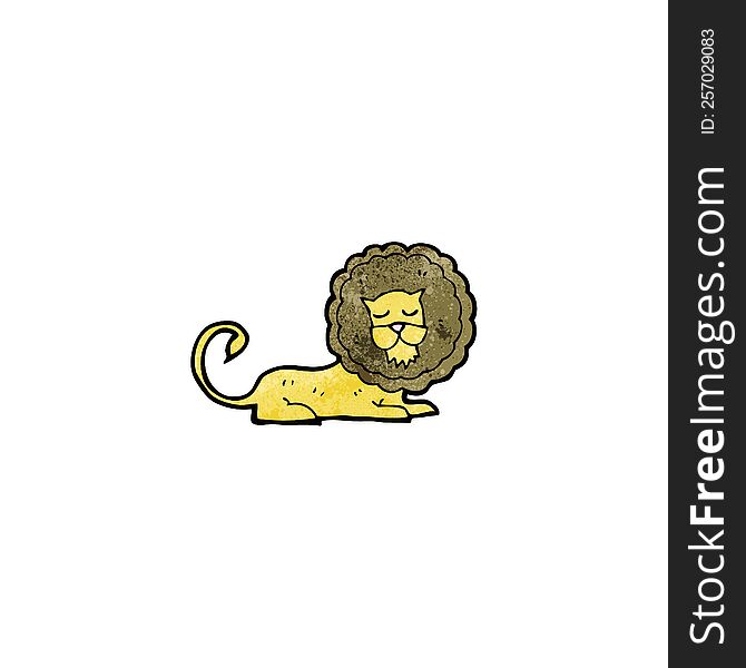 cartoon roaring lion