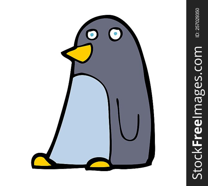 cartoon penguin