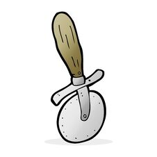 Free Cartoon Pizza Cutter Royalty Free Stock Photography - 257030517