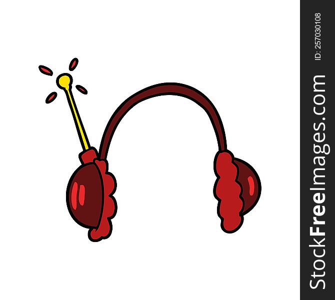 cartoon headphones. cartoon headphones