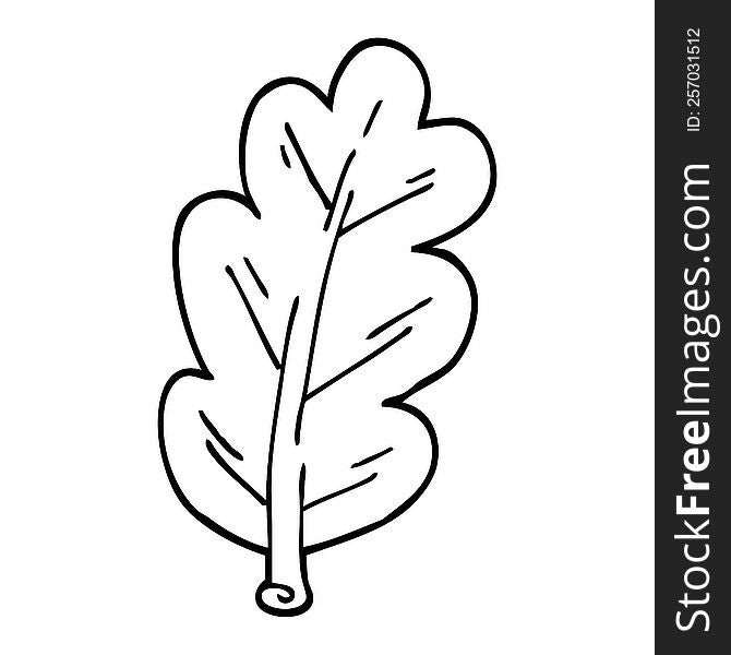 line drawing cartoon leaf