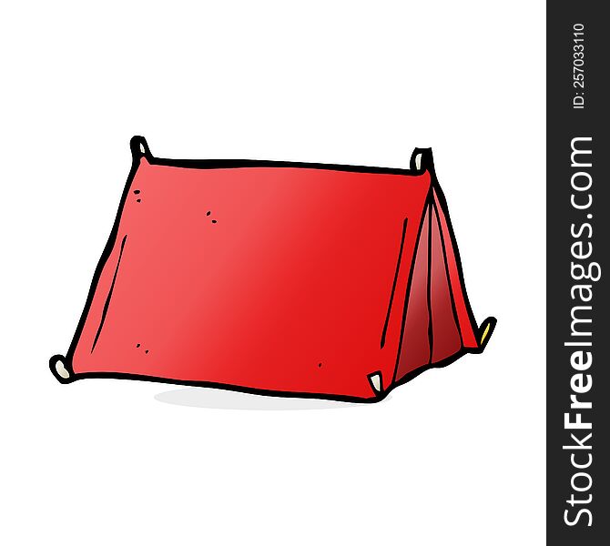 cartoon traditional tent