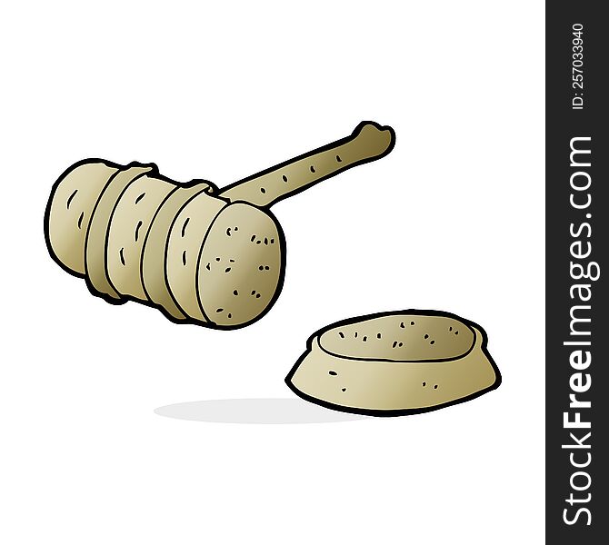 cartoon gavel