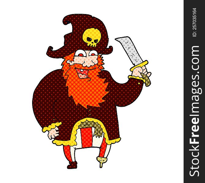 Cartoon Pirate Captain