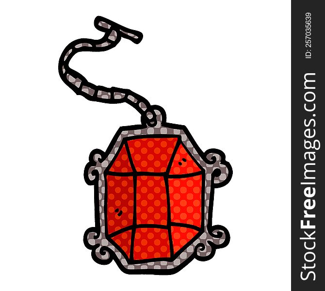 Cartoon Doodle Ruby Pendant