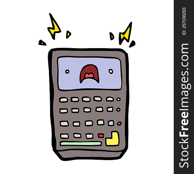 cartoon calculator