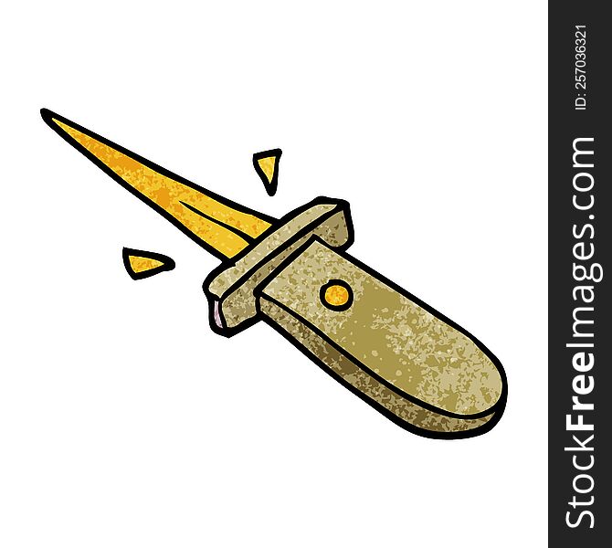 Cartoon Doodle Flick Knife
