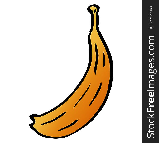 Cartoon Doodle Banana