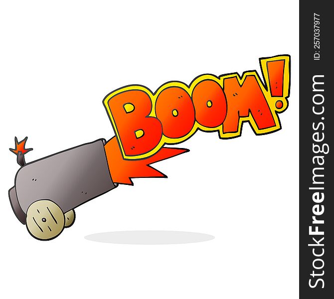 Cartoon Cannon Firing