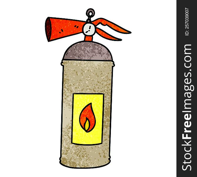 hand drawn quirky cartoon fire extinguisher. hand drawn quirky cartoon fire extinguisher
